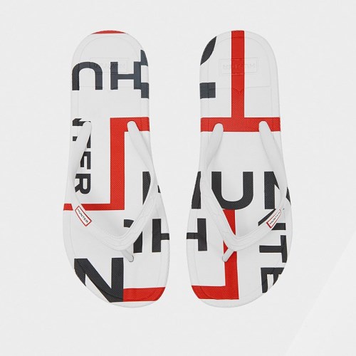 Hunter Original Exploded Logo Flip Flops (O547U) Ireland